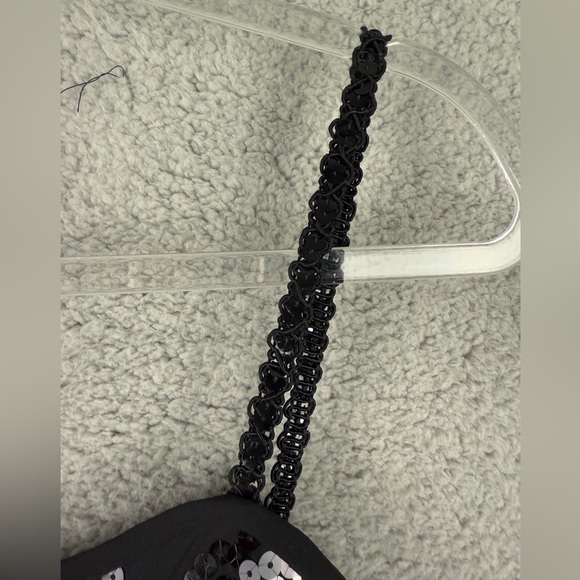 Liz Claiborne sequined little black dress size 12 cocktail dress prom - Picture 2 of 10